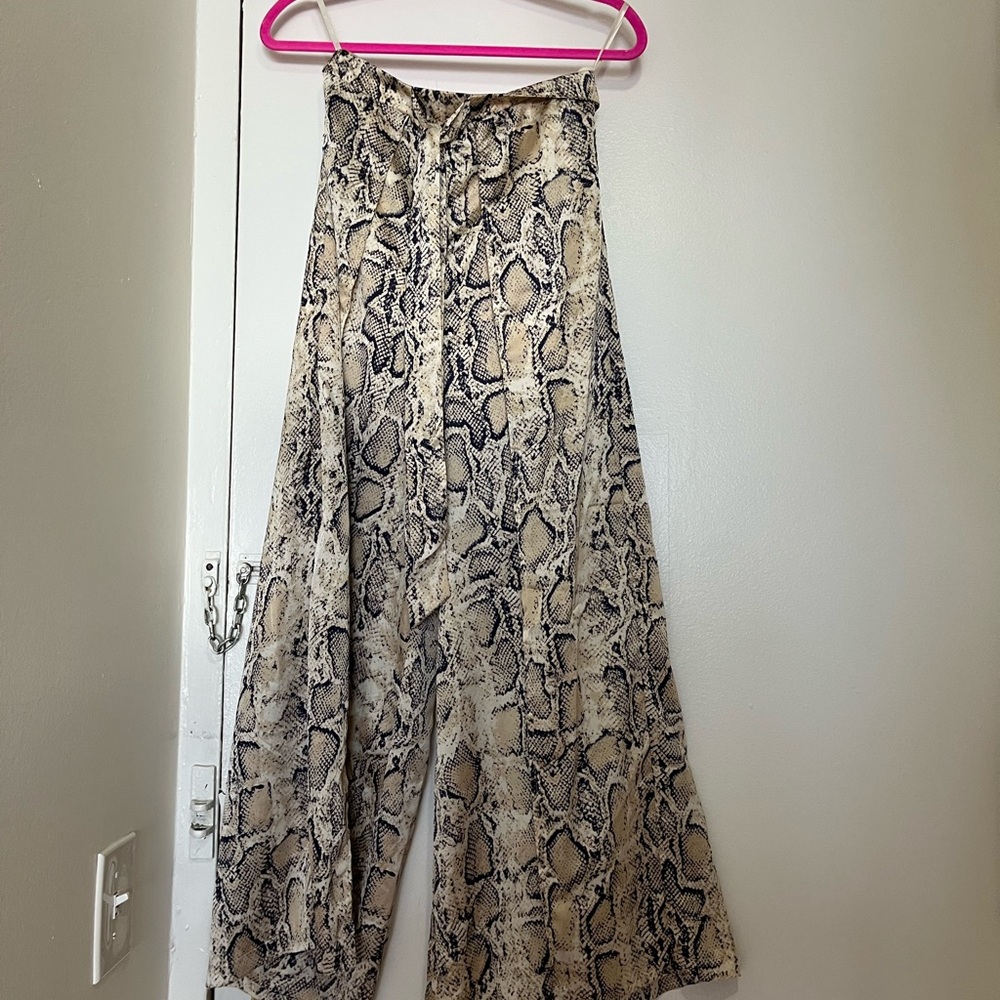 She + Sky Animal Print Trousers